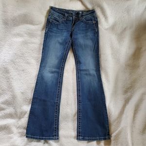 Miss Me Signature Boot Cut Mid Rise Jeans, Sz 29